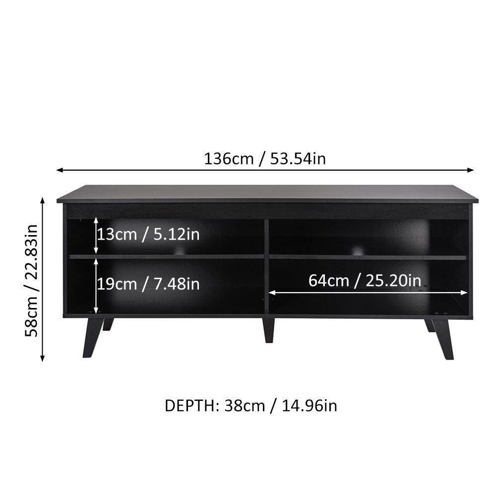 55 inch deals tv stand width