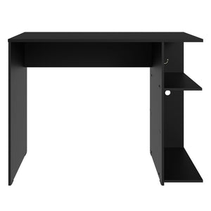 
                  
                    Load image into Gallery viewer, MADESA Computer Desk, Modern Home Office Desk with 3 Drawers and 1 Door, Wood, 136 W x 45 D x 77 H cm - Black
                  
                