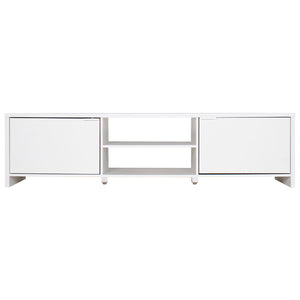 
                  
                    Load image into Gallery viewer, Madesa TV Stand Cabinet with Storage Space and Cable Management, TV Table Unit for TVs up to 80 Inches, Wooden, 48H x 38D x 180L - White
                  
                