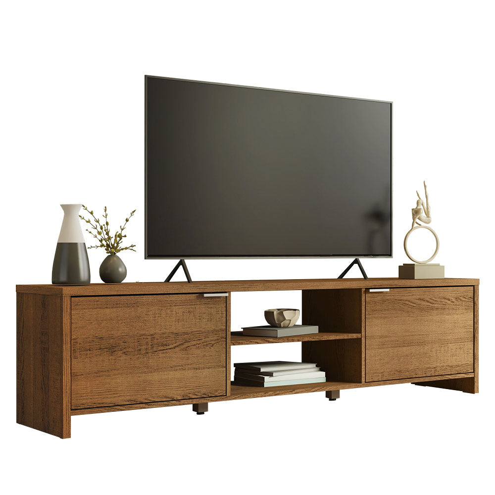 
                  
                    Load image into Gallery viewer, Madesa TV Stand Cabinet with Storage Space and Cable Management, TV Table Unit for TVs up to 80 Inches, Wooden, 48H x 38D x 180L - Rustic
                  
                